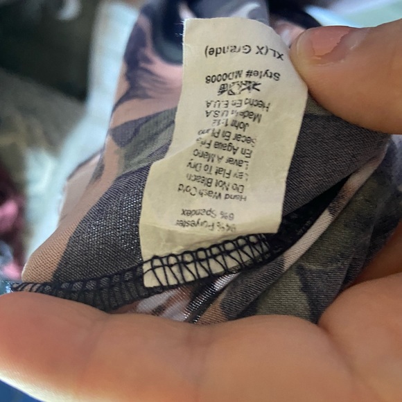 Navy Floral Maternity Dress - Picture 3 of 3